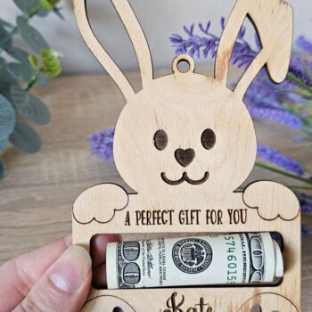 Intra απο ξύλο plywood  Χρώμα wenge 3mm-4mm πάχος - Πασχαλινό Μπάνι Κάτοχος Χρημάτων Δίασταση 15x15 cm INTRAFABR-37553521 - Image 7