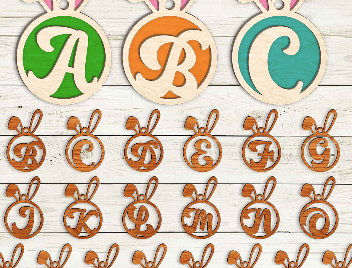 Intra απο ξύλο plywood  Χρώμα wenge 3mm-4mm πάχος - Μονόγραμμα Πασχαλινό λαγουδάκι Ετικέτα Επιστολή Δίασταση 30x20 cm INTRAFABR-37553549