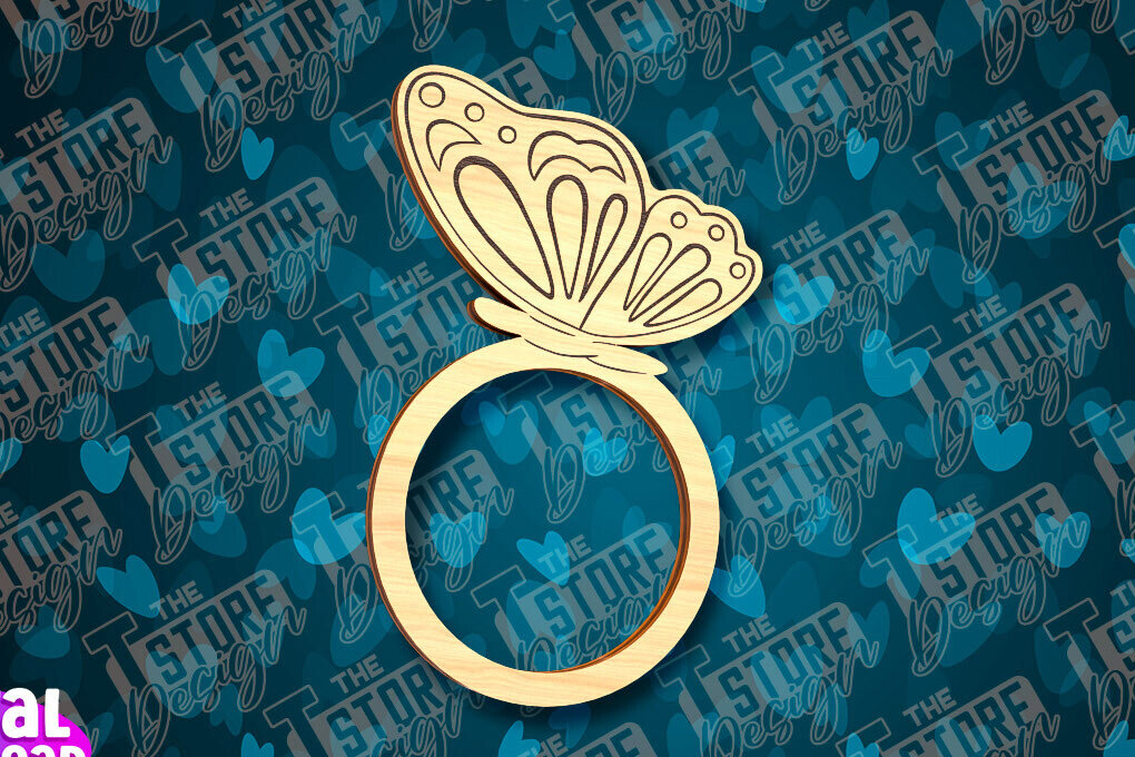 Intra απο ξύλο plywood  Χρώμα wenge 3mm-4mm πάχος - Πασχαλινά δαχτυλίδια χαρτοπετσέτας με λέιζερ Δίασταση 15x15 cm INTRAFABR-95228021