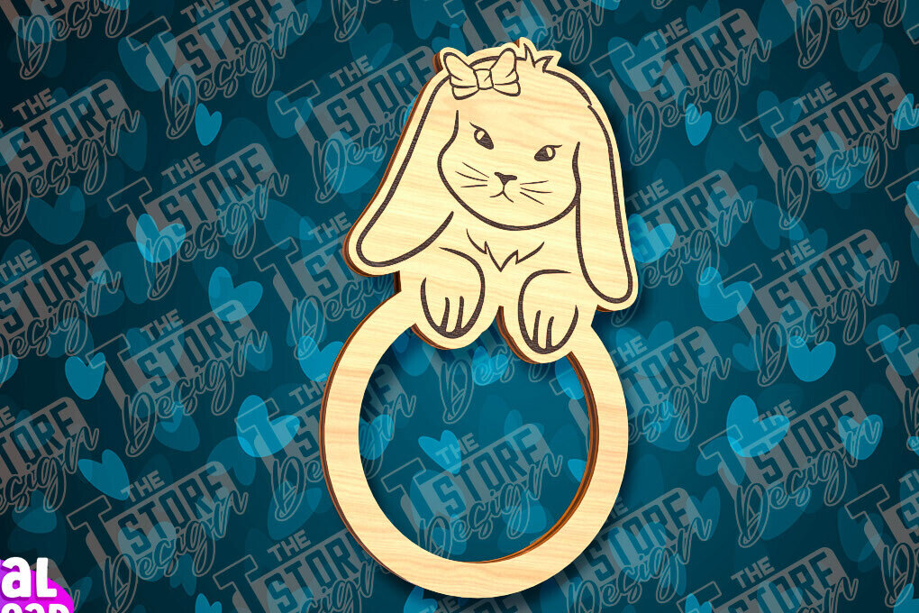 Intra απο ξύλο plywood  Χρώμα wenge 3mm-4mm πάχος - Πασχαλινά δαχτυλίδια χαρτοπετσέτας με λέιζερ Δίασταση 15x15 cm INTRAFABR-119465884