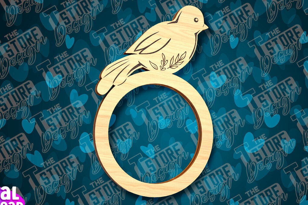 Intra απο ξύλο plywood  Χρώμα wenge 3mm-4mm πάχος - Πασχαλινά δαχτυλίδια χαρτοπετσέτας με λέιζερ Δίασταση 15x15 cm INTRAFABR-119465991