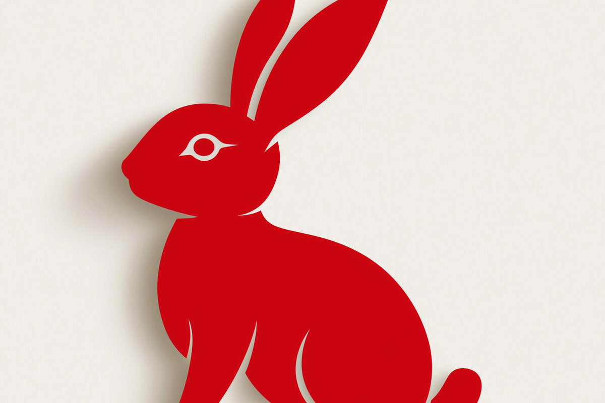 Intra απο ξύλο plywood  Χρώμα wenge 3mm-4mm πάχος - Πασχαλινό λαγουδάκι Paper Cut Cut Δίασταση 4x4 cm INTRAFABR-98602194