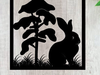 Intra απο ξύλο plywood  Χρώμα wenge 3mm-4mm πάχος - ού τοίχου με ταμπέλα Πάσχα Δίασταση 40x50 cm INTRAFABR-121028929 - Image 1