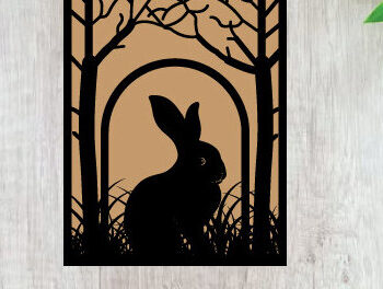 Intra απο ξύλο plywood  Χρώμα wenge 3mm-4mm πάχος - ού τοίχου με ταμπέλα Πάσχα Δίασταση 40x50 cm INTRAFABR-121028751 - Image 1