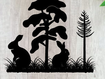 Intra απο ξύλο plywood  Χρώμα wenge 3mm-4mm πάχος - ού τοίχου με ταμπέλα Πάσχα Δίασταση 40x50 cm INTRAFABR-121821433 - Image 1