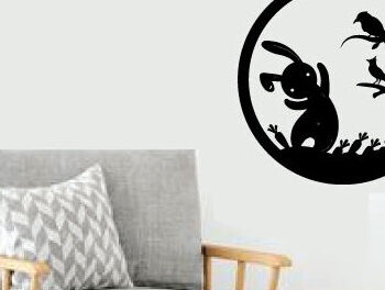 Intra απο ξύλο plywood  Χρώμα wenge 3mm-4mm πάχος - ού τοίχου με ταμπέλα Πάσχα Δίασταση 40x50 cm INTRAFABR-121832507 - Image 2