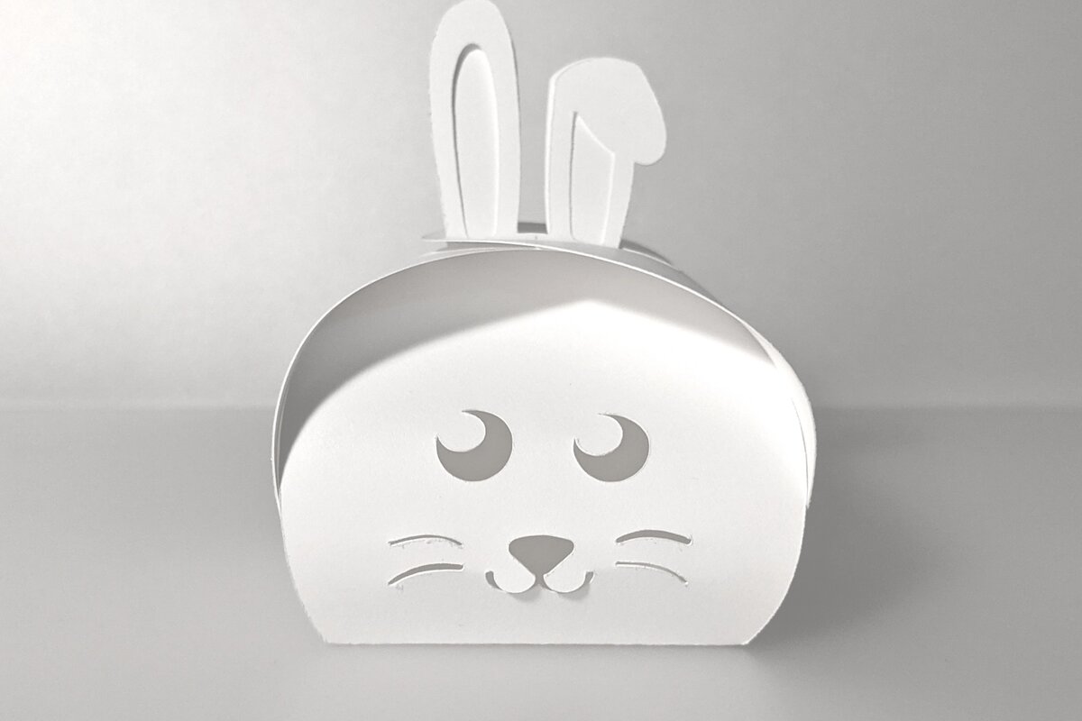 Intra απο ξύλο plywood  Χρώμα wenge 3mm-4mm πάχος - Πρότυπο κουτιού κέρασμα πασχαλινό λαγουδάκι Δίασταση 15x15 cm INTRAFABR-121509568