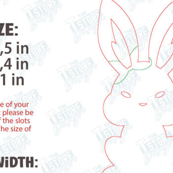 Intra απο ξύλο plywood  Χρώμα wenge 3mm-4mm πάχος - Πασχαλινό λαγουδάκι Ξύλινο ντεκόρ | Πασχαλινό περίπτερο Δίασταση 15x15 cm INTRAFABR-91801296 - Image 2