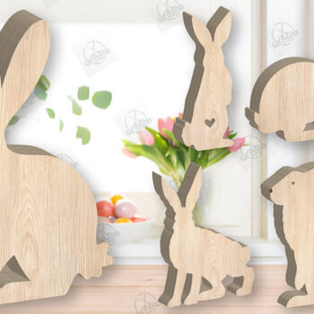 Intra απο ξύλο plywood  Χρώμα wenge 3mm-4mm πάχος - Πασχαλινό Μπάνι Ξύλινη Διακόσμηση Πακέτο Δίασταση 15x15 cm INTRAFABR-97704797 - Image 2