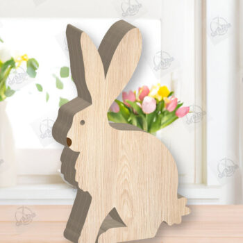 Intra απο ξύλο plywood  Χρώμα wenge 3mm-4mm πάχος - Πασχαλινό Μπάνι Ξύλινη Διακόσμηση Πακέτο Δίασταση 15x15 cm INTRAFABR-98322230 - Image 9