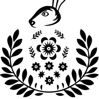 Intra απο ξύλο plywood  Χρώμα wenge 3mm-4mm πάχος - Πασχαλινό λαγουδάκι στεφάνι διανυσματικό Δίασταση 15x15 cm INTRAFABR-124937638 - Image 1