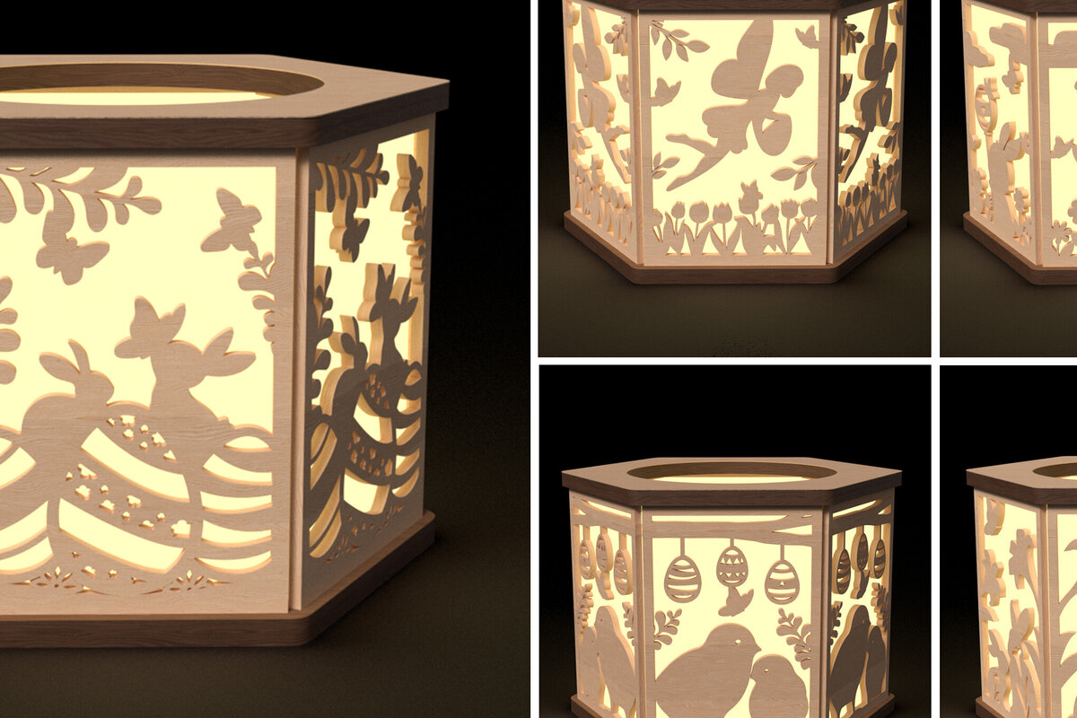 Intra απο ξύλο plywood  Χρώμα wenge 3mm-4mm πάχος - Πασχαλινή λαμπάδα Πακέτο κοπής με λέιζερ Δίασταση 6x6 cm INTRAFABR-63691604