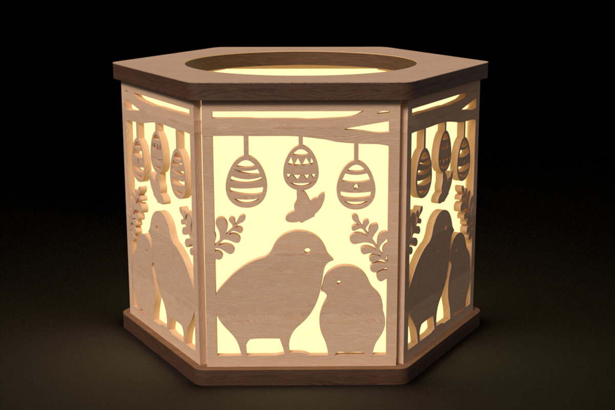 Intra απο ξύλο plywood  Χρώμα wenge 3mm-4mm πάχος - Πασχαλινή λαμπάδα Δίασταση 6x6 cm INTRAFABR-116727608