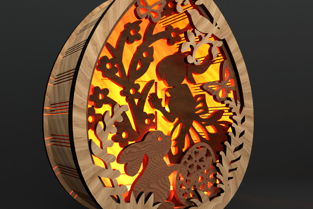 Intra απο ξύλο plywood  Χρώμα wenge 3mm-4mm πάχος - Πασχαλινή καραμέλα Δίασταση 5x5 cm INTRAFABR-122559319