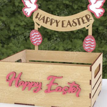 Intra απο ξύλο plywood  Χρώμα wenge 3mm-4mm πάχος - Πασχαλινή καραμέλα | Κουτί καραμέλας Δίασταση 15x15 cm INTRAFABR-33158657 - Image 1