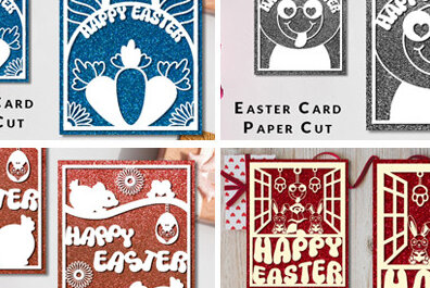 Intra απο ξύλο plywood  Χρώμα wenge 3mm-4mm πάχος - Πασχαλινή κάρτα Paper Cut Πακέτο σχεδίου Δίασταση 15x15 cm INTRAFABR-66580305