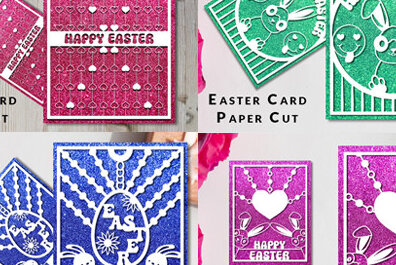 Intra απο ξύλο plywood  Χρώμα wenge 3mm-4mm πάχος - Πασχαλινή κάρτα Paper Cut Πακέτο σχεδίου Δίασταση 15x15 cm INTRAFABR-65605757