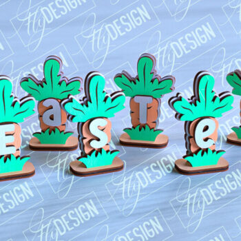 Intra απο ξύλο plywood  Χρώμα wenge 3mm-4mm πάχος - Πασχαλινά καρότα | με λέιζερ Δίασταση 15x15 cm INTRAFABR-115784017 - Image 5