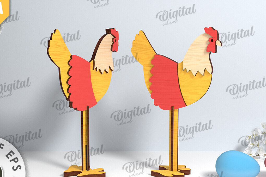 Intra απο ξύλο plywood  Χρώμα wenge 3mm-4mm πάχος - Πασχαλινή γκόμενα. Πασχαλινός χαρακτήρας Δίασταση 15x15 cm INTRAFABR-88036734