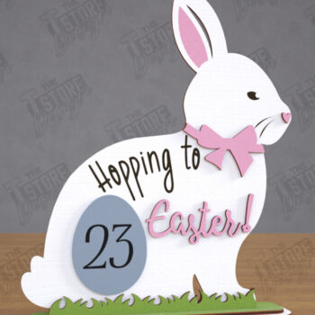 Intra απο ξύλο plywood  Χρώμα wenge 3mm-4mm πάχος - Πασχαλινό Πακέτο αντίστροφης μέτρησης |Ημερολόγιο Πάσχα Δίασταση 15x15 cm INTRAFABR-94074846 - Image 9