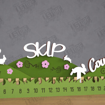 Intra απο ξύλο plywood  Χρώμα wenge 3mm-4mm πάχος - Αντίστροφη μέτρηση για το Πάσχα | Ημερολόγιο του Πάσχα | CNC Δίασταση 15x15 cm INTRAFABR-120217931 - Image 1