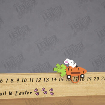 Intra απο ξύλο plywood  Χρώμα wenge 3mm-4mm πάχος - Αντίστροφη μέτρηση για το Πάσχα | Ημερολόγιο του Πάσχα | CNC Δίασταση 15x15 cm INTRAFABR-120217938 - Image 1