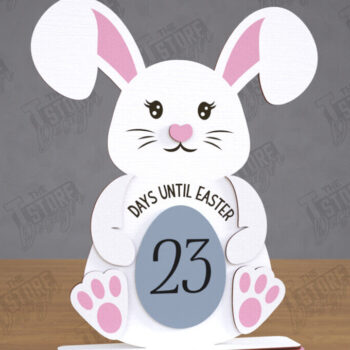 Intra απο ξύλο plywood  Χρώμα wenge 3mm-4mm πάχος - Αντίστροφη μέτρηση για το Πάσχα | Ημερολόγιο του Πάσχα | CNC Δίασταση 15x15 cm INTRAFABR-120217910 - Image 1