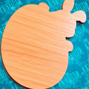 Intra απο ξύλο plywood  Χρώμα wenge 3mm-4mm πάχος - Πασχαλινές σανίδες κοπής | Κόψιμο με λέιζερ λαγουδάκι Δίασταση 15x15 cm INTRAFABR-106109862