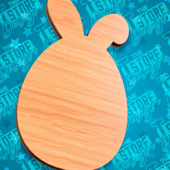 Intra απο ξύλο plywood  Χρώμα wenge 3mm-4mm πάχος - Πασχαλινές σανίδες κοπής | Κόψιμο με λέιζερ λαγουδάκι Δίασταση 15x15 cm INTRAFABR-124769118 - Image 4