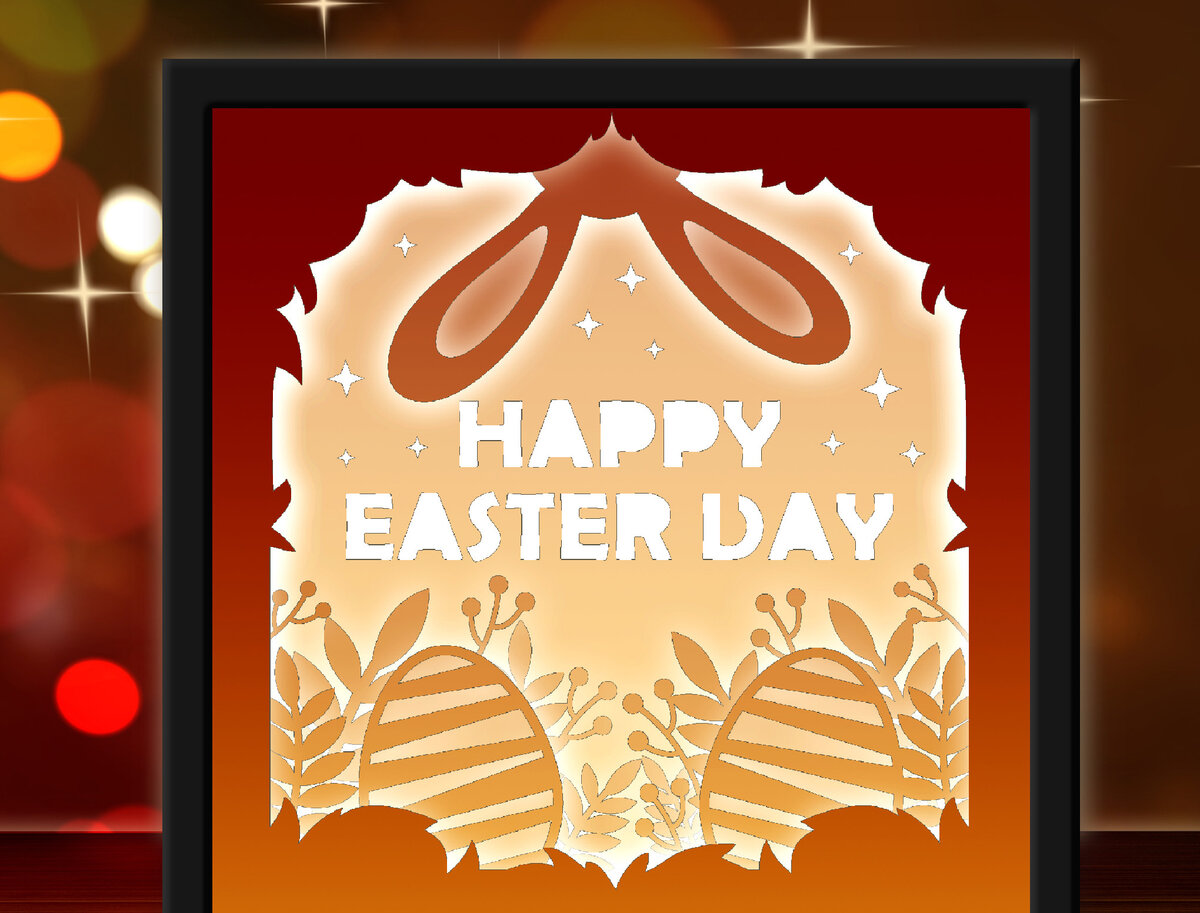 Intra απο ξύλο plywood  Χρώμα wenge 3mm-4mm πάχος - Ημέρα του Πάσχα Δίασταση 20x20 cm INTRAFABR-105405064