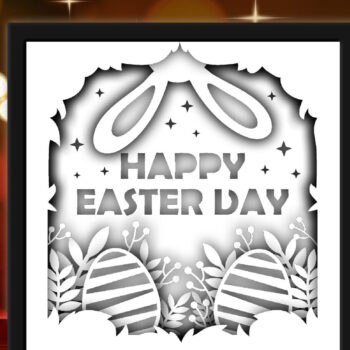 Intra απο ξύλο plywood  Χρώμα wenge 3mm-4mm πάχος - Ημέρα του Πάσχα Δίασταση 20x20 cm INTRAFABR-105405064 - Image 3