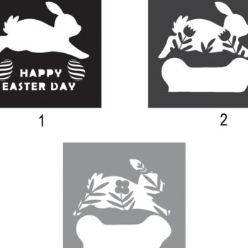 Intra απο ξύλο plywood Χρώμα wenge 3mm-4mm πάχος - Ημέρα του Πάσχα Δίασταση 20x20 cm INTRAFABR-105405074 - Image 4