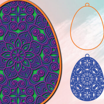 Intra απο ξύλο plywood Χρώμα wenge 3mm-4mm πάχος - 3d Paper Cut για την ημέρα του Πάσχα Δίασταση 1200x1200 cm INTRAFABR-105503157 - Image 1