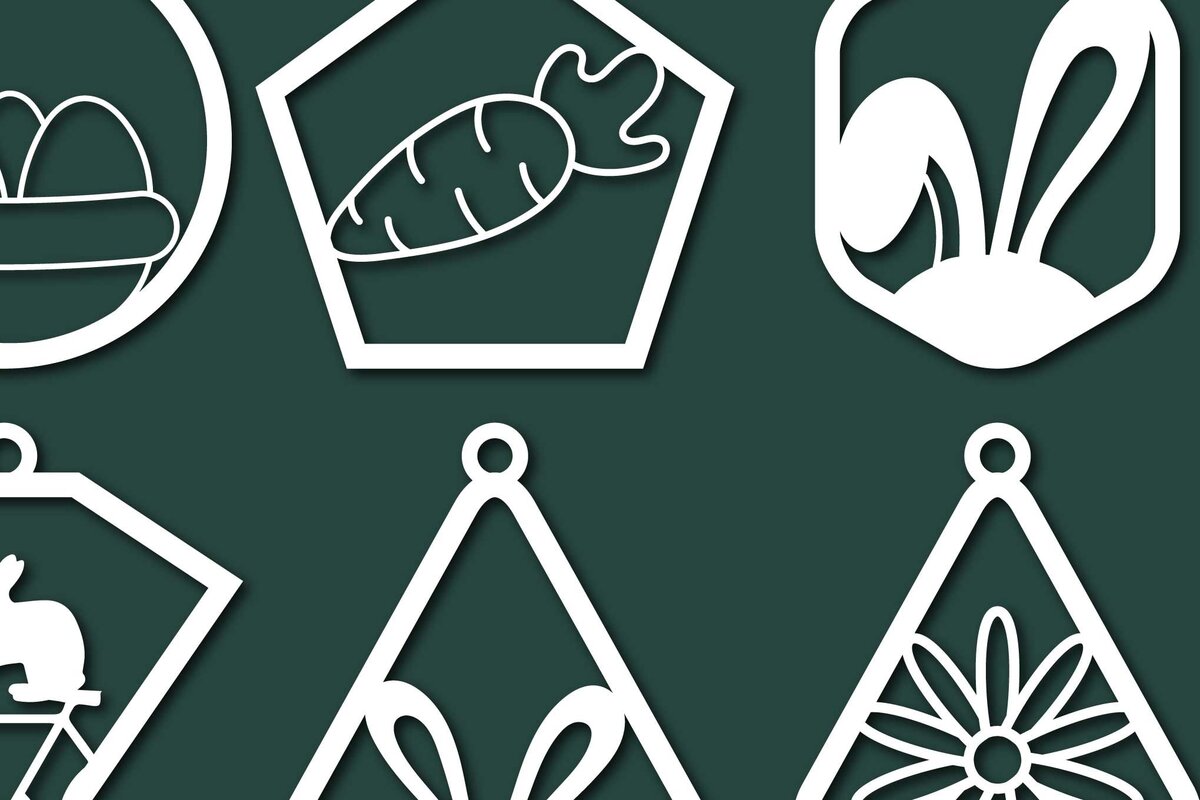 Intra απο ξύλο plywood  Χρώμα wenge 3mm-4mm πάχος - Πασχαλινό Σκουλαρίκι Πακέτο κοπής με λέιζερ Δίασταση 3x3 cm INTRAFABR-103354954