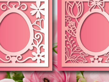 Intra απο ξύλο plywood  Χρώμα wenge 3mm-4mm πάχος - Δωροκάρτα με κόλλα Πάσχας 1462 Δίασταση 15x15 cm INTRAFABR-78570583 - Image 3