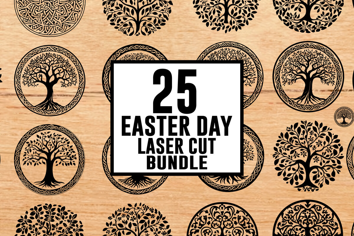 Intra απο ξύλο plywood  Χρώμα wenge 3mm-4mm πάχος - Πακέτο κοπής με λέιζερ για την ημέρα του Πάσχα - 25 σχέδια Δίασταση 30x30 cm INTRAFABR-78570637