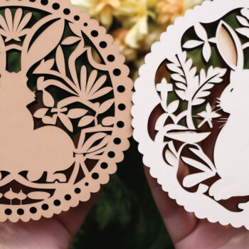 Intra απο ξύλο plywood Χρώμα wenge 3mm-4mm πάχος - Πακέτο Day Easter Day Δίασταση 4x4 cm INTRAFABR-78570573 - Image 1