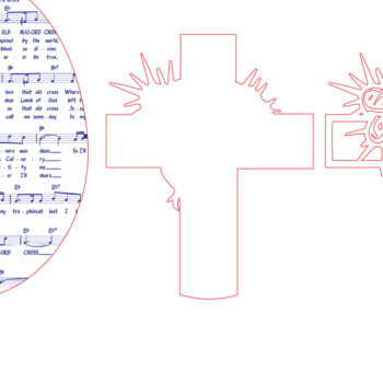 Intra απο ξύλο plywood  Χρώμα wenge 3mm-4mm πάχος - Πινακίδα της ημέρας του Πάσχα Δίασταση 30x20 cm INTRAFABR-103456605 - Image 1