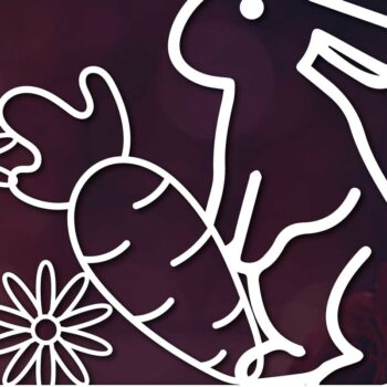 Intra απο ξύλο plywood Χρώμα wenge 3mm-4mm πάχος - Πινακίδα καλωσορίσματος για την ημέρα του Πάσχα Δίασταση 15x15 cm INTRAFABR-80220843 - Image 1