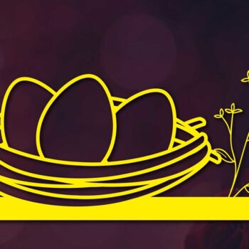 Intra απο ξύλο plywood  Χρώμα wenge 3mm-4mm πάχος - Πινακίδα καλωσορίσματος για την ημέρα του Πάσχα Δίασταση 15x15 cm INTRAFABR-34279594 - Image 1