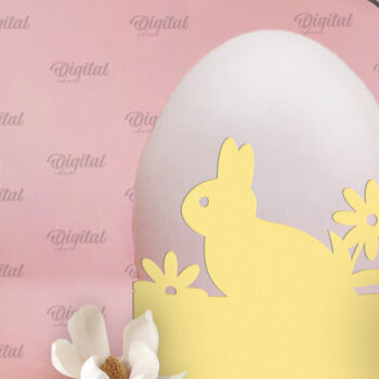 Intra απο ξύλο plywood  Χρώμα wenge 3mm-4mm πάχος - Πασχαλινή διακόσμηση . Αυγοθήκη Χαρτί κοπής Δίασταση 15x15 cm INTRAFABR-43857569 - Image 1