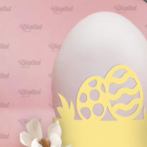 Intra απο ξύλο plywood  Χρώμα wenge 3mm-4mm πάχος - Πασχαλινή διακόσμηση . Αυγοθήκη Χαρτί κοπής Δίασταση 15x15 cm INTRAFABR-43474271