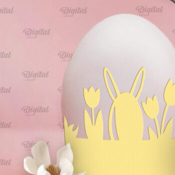 Intra απο ξύλο plywood  Χρώμα wenge 3mm-4mm πάχος - Πασχαλινή διακόσμηση . Αυγοθήκη Χαρτί κοπής Δίασταση 15x15 cm INTRAFABR-43474308 - Image 1