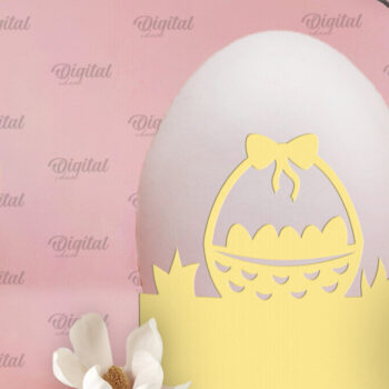 Intra απο ξύλο plywood  Χρώμα wenge 3mm-4mm πάχος - Πασχαλινή διακόσμηση . Αυγοθήκη Χαρτί κοπής Δίασταση 15x15 cm INTRAFABR-34703455 - Image 1