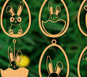 Intra απο ξύλο plywood  Χρώμα wenge 3mm-4mm πάχος - στοιχείο πασχαλινής διακόσμησης Δίασταση 15x15 cm INTRAFABR-40193266