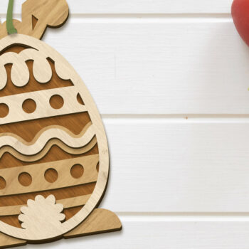 Intra απο ξύλο plywood Χρώμα wenge 3mm-4mm πάχος - Πασχαλινό διακοσμητικό πρότυπο χειροτεχνίας αυγών Δίασταση 4x5 cm INTRAFABR-106336018 - Image 2