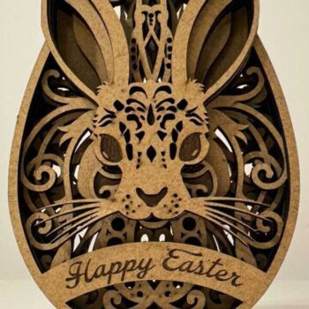 Intra απο ξύλο plywood Χρώμα wenge 3mm-4mm πάχος - Πασχαλινό Διακοσμητικό Δέσμη Αυγών, κομμένο Δίασταση 5x4 cm INTRAFABR-33121251 - Image 5