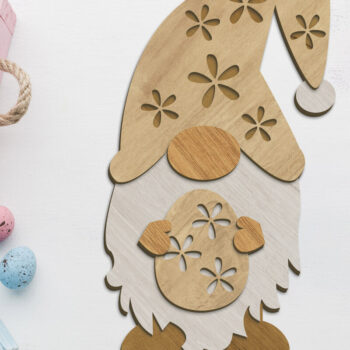 Intra απο ξύλο plywood Χρώμα wenge 3mm-4mm πάχος - Πασχαλινό Διακοσμητικό Gnome, Πασχαλινό Στολίδι Δίασταση 34x7 cm INTRAFABR-79526451 - Image 1