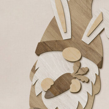 Intra απο ξύλο plywood Χρώμα wenge 3mm-4mm πάχος - Πασχαλινό διακοσμητικό στοιχειωμένο πρότυπο Δίασταση 34x7 cm INTRAFABR-38985991 - Image 2