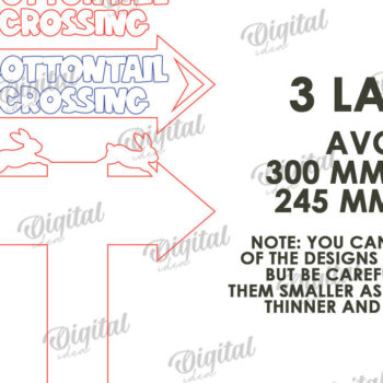 Intra απο ξύλο plywood Χρώμα wenge 3mm-4mm πάχος - Πασχαλινή Κατευθυντική Πινακίδα Κήπου Δίασταση 15x15 cm INTRAFABR-78634067 - Image 2